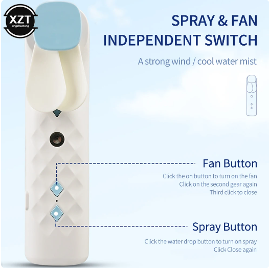 Portable Spray Fan Humidifer