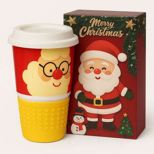 Smiling Coffee Mug with heat protector