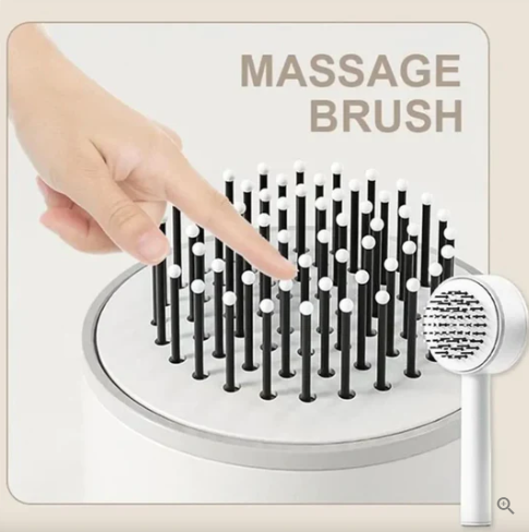 The Self-cleaning Hair Brush